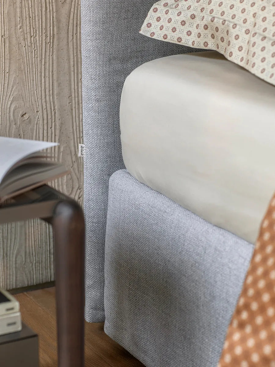 Flou Notturno Shabby Chic letto singolo design contemporaneo rivestimento tessuto