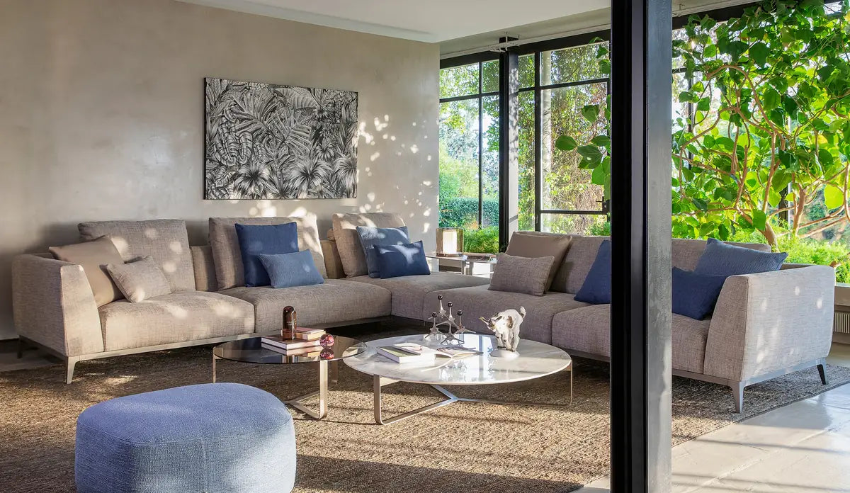 Flou Olivier Componibile - letto componibile design italiano, elegante e modulare per camere moderne