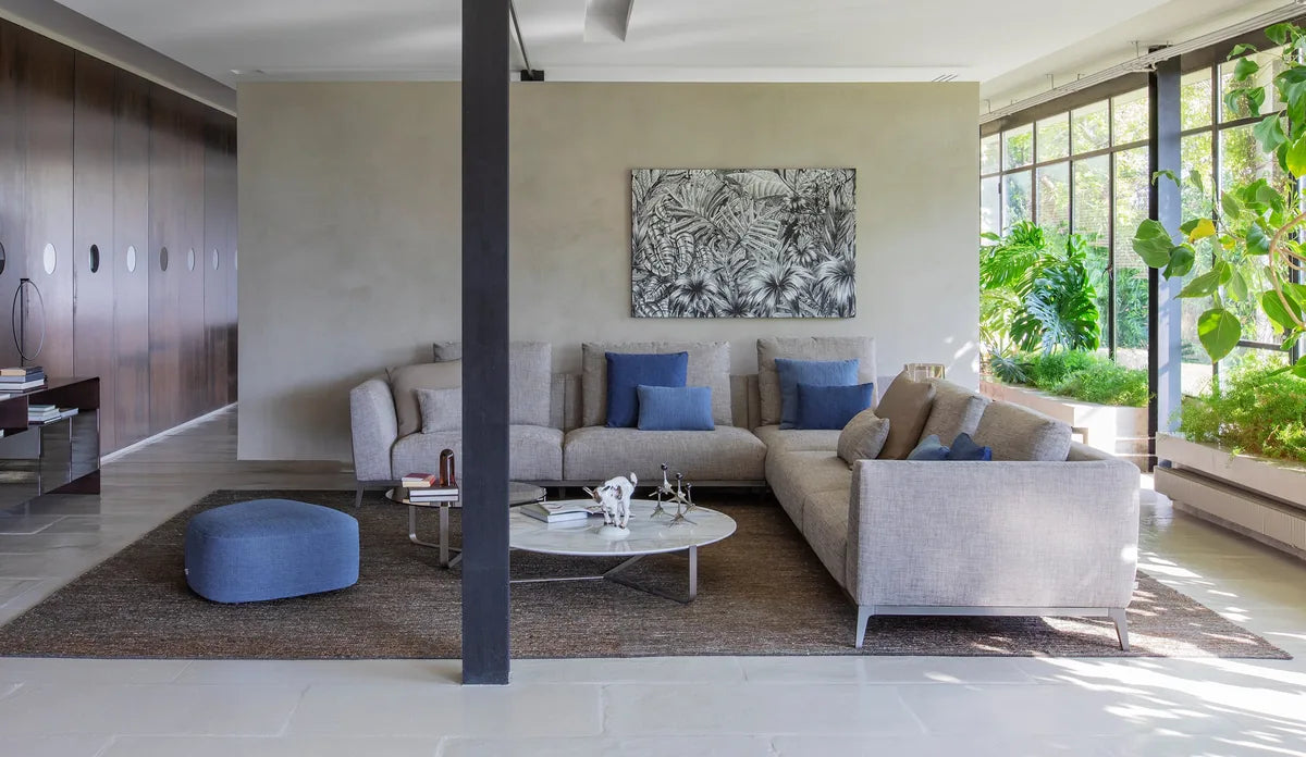 Flou Olivier Componibile - letto componibile design italiano, elegante e modulare per camere moderne