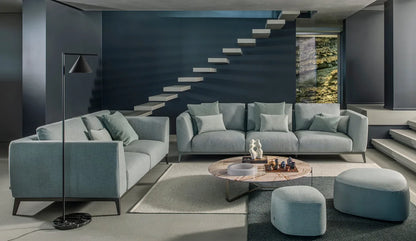 Flou Olivier Componibile - letto componibile design italiano, elegante e modulare per camere moderne