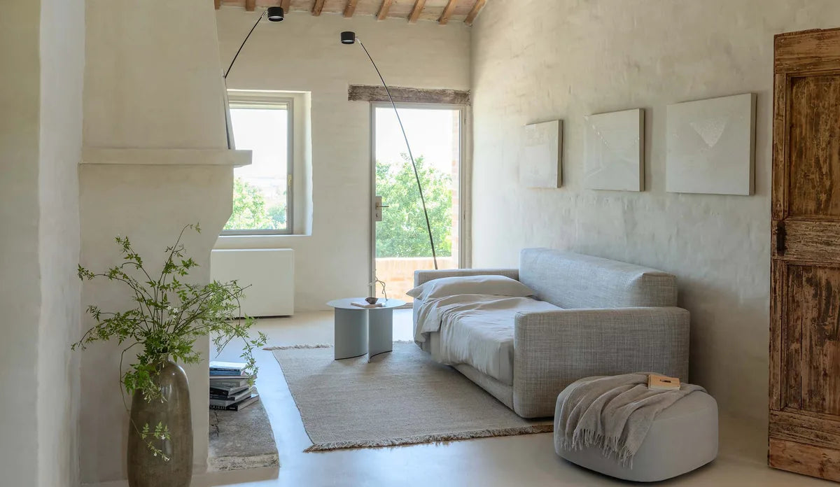Flou PiazzaDuomo Trasformabile - Divano letto design trasformabile in tessuto