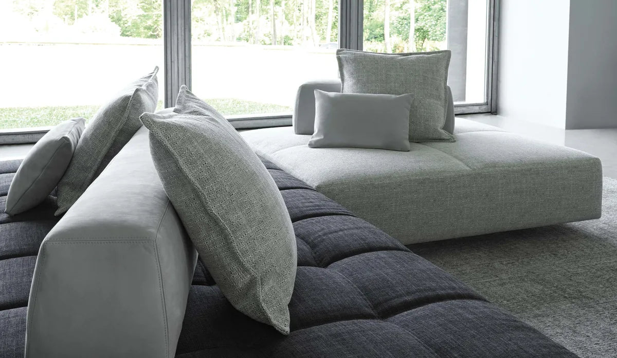 Flou Softbench Componibile - divano modulare con schienali mobili, design italiano