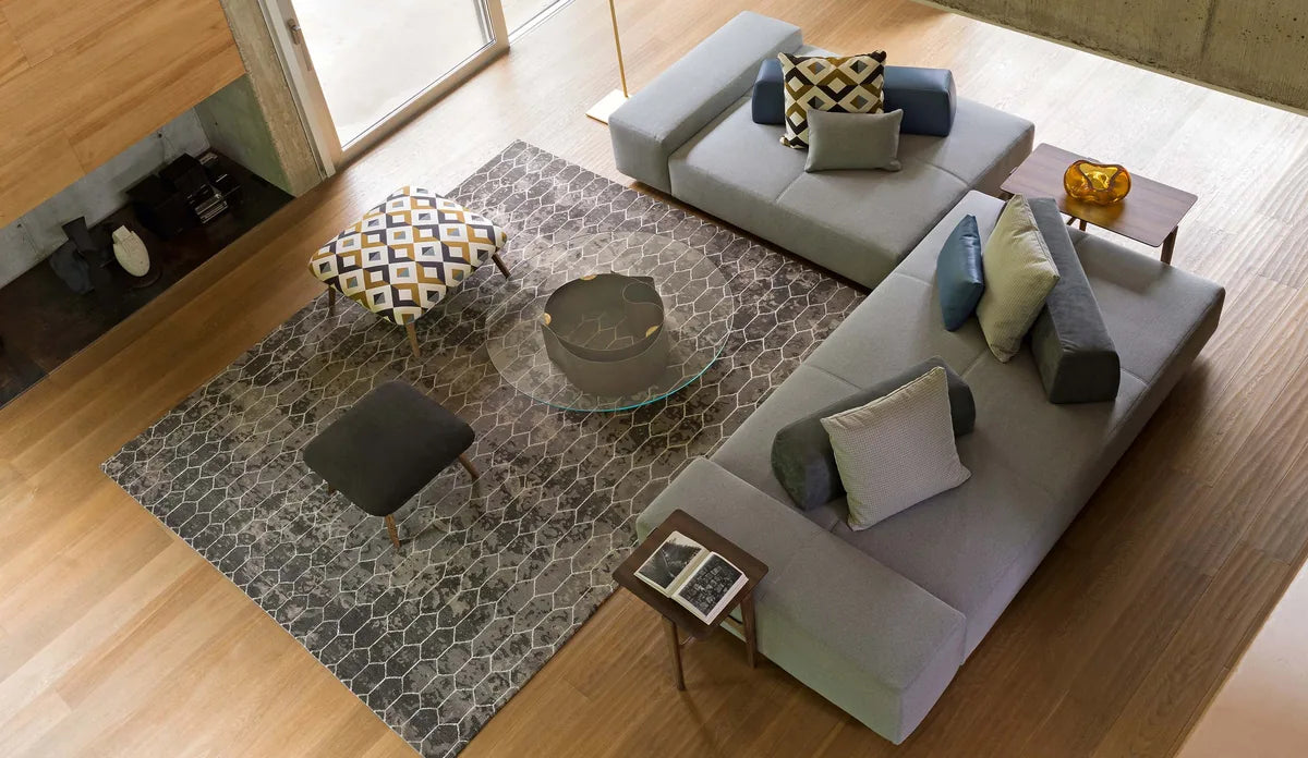 Flou Softbench Componibile - divano modulare con schienali mobili, design italiano