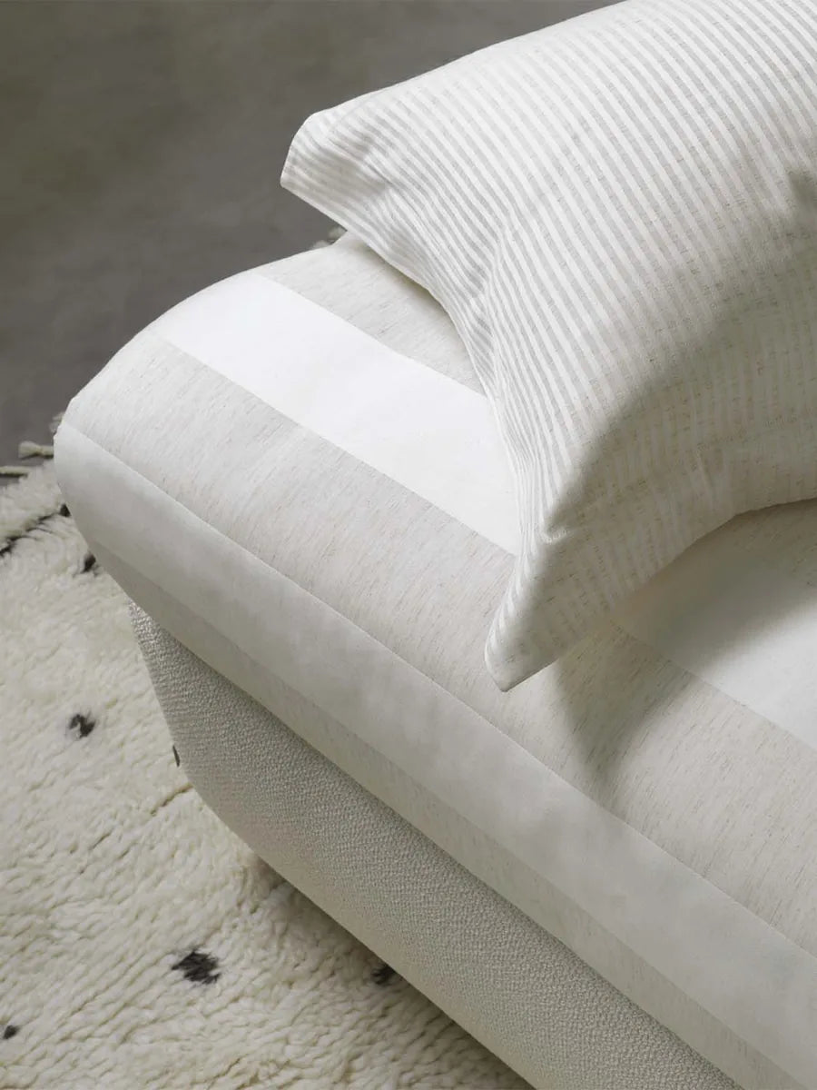 Flou Sommier Singolo letto design italiano con base contenitore e rivestimento sfoderabile