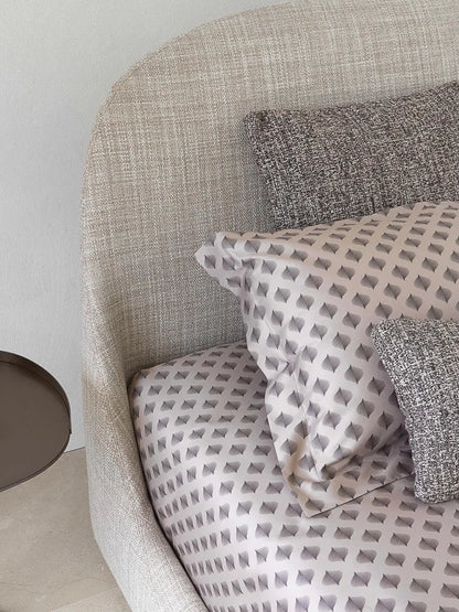 Flou Taormina Matrimoniale - Letto design con testata curva, Made in Italy