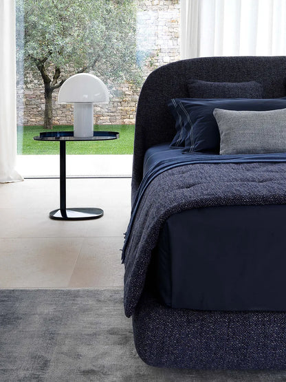 Flou Taormina Matrimoniale - Letto design con testata curva, Made in Italy