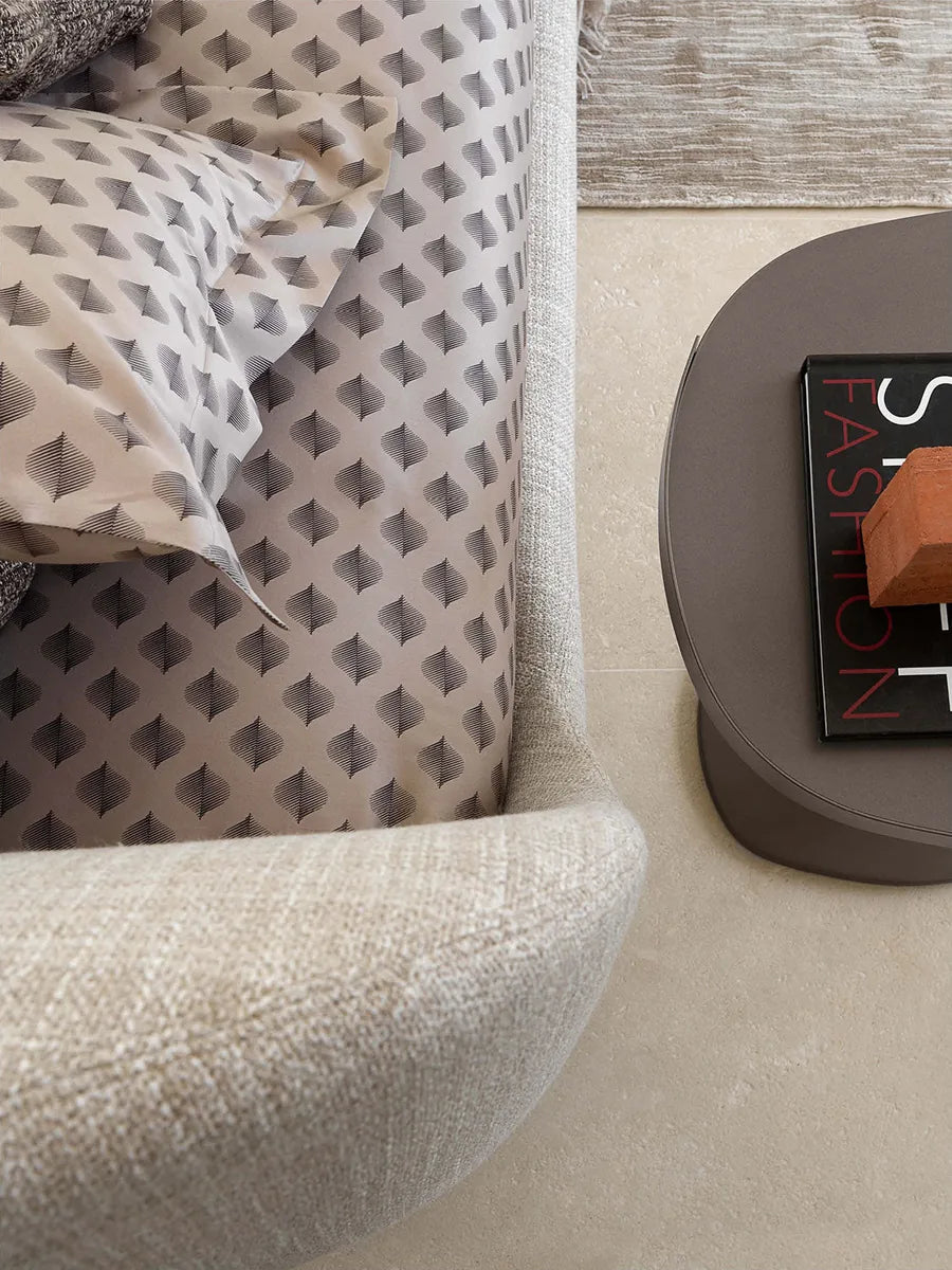 Flou Taormina Matrimoniale - Letto design con testata curva, Made in Italy
