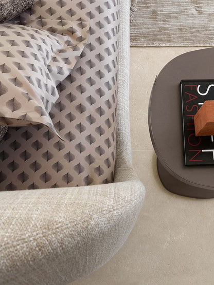Flou Taormina Matrimoniale - Letto design con testata curva, Made in Italy