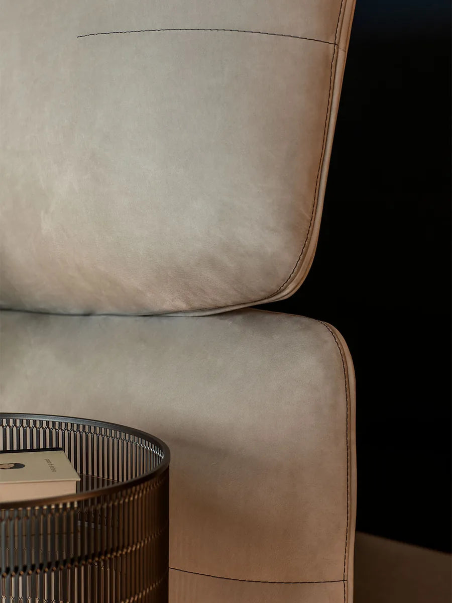 Flou Yuna Matrimoniale - Letto tessile design Carlo Colombo con testata imbottita generosa