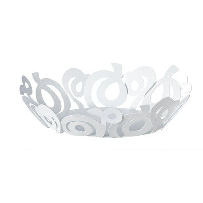 Arti & Mestieri - Centro Tavola Design Nastri Ovale in Ferro Bianco e Fango
