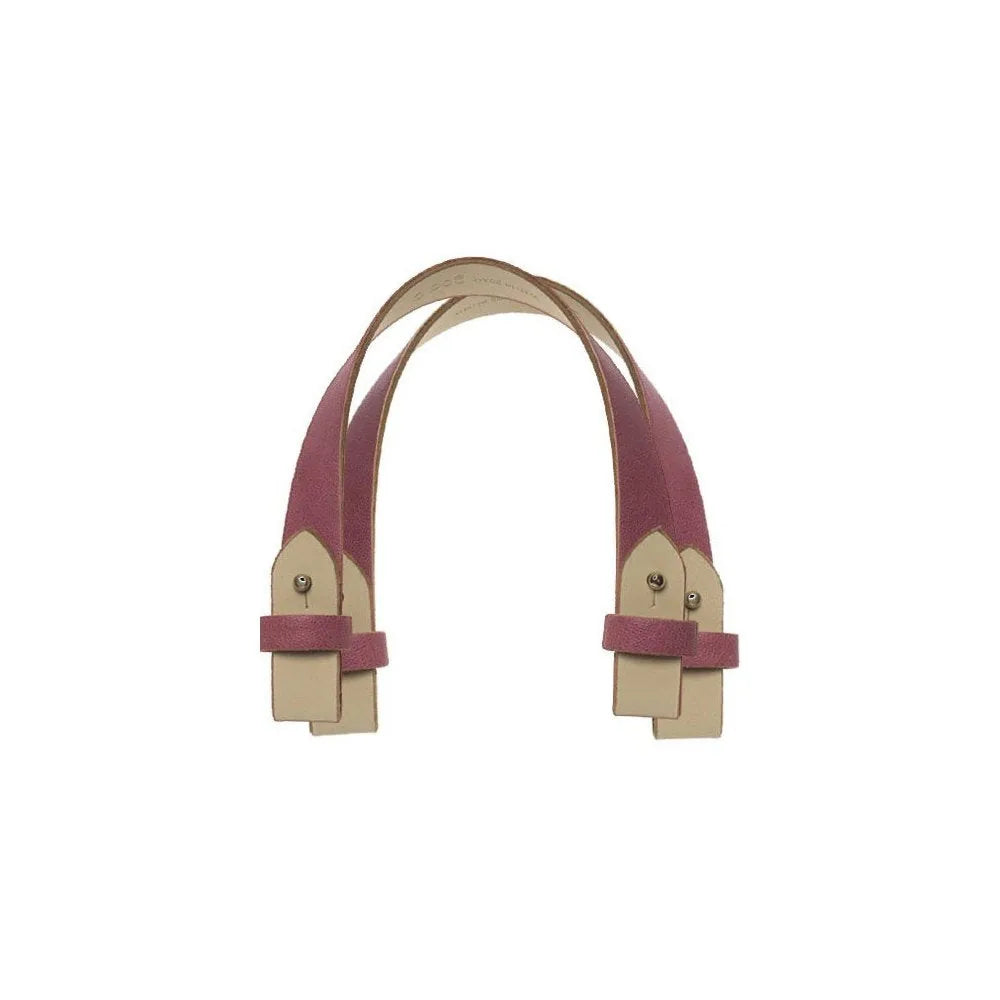 Fullspot 2 tracolle ecopelle invecchiata corte rosa con nottolino intercambiabile