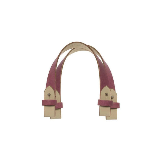 Fullspot 2 tracolle ecopelle invecchiata corte rosa con nottolino intercambiabile