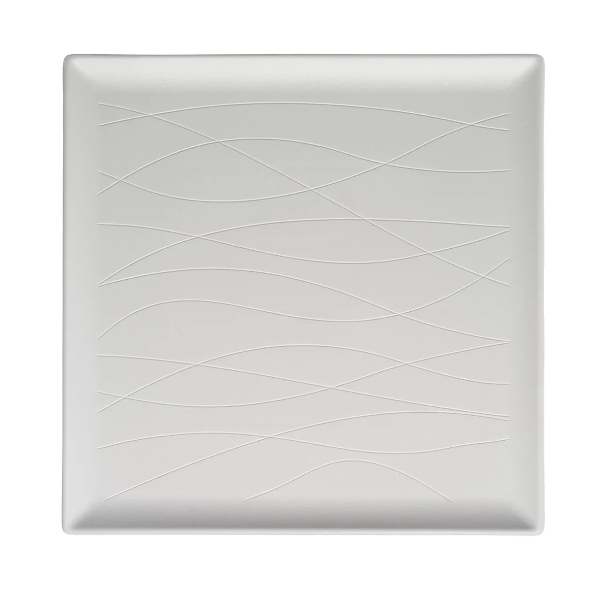 Galbiati Milano piatto portata Tahiti porcellana bianco brillante quadrato 30,5 cm