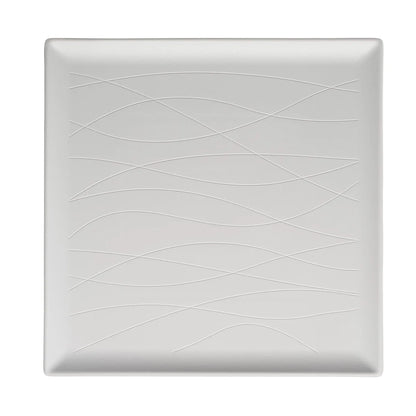 Galbiati Milano piatto portata Tahiti porcellana bianco brillante quadrato 30,5 cm