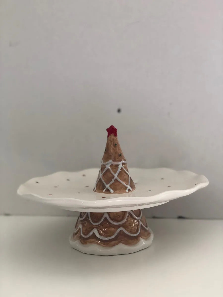 Alzatina natalizia Mascagni bianca - Stilmobili, decoro natalizio di design