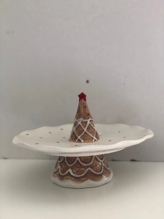 Alzatina natalizia Mascagni bianca - Stilmobili, decoro natalizio di design