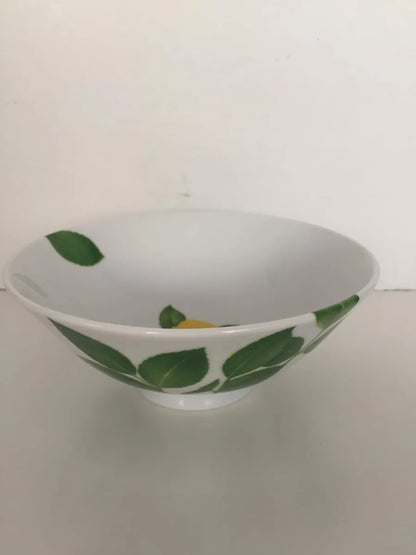 Taitu Taitù Coppetta 15cm ceramica rosa con decoro floreale interno