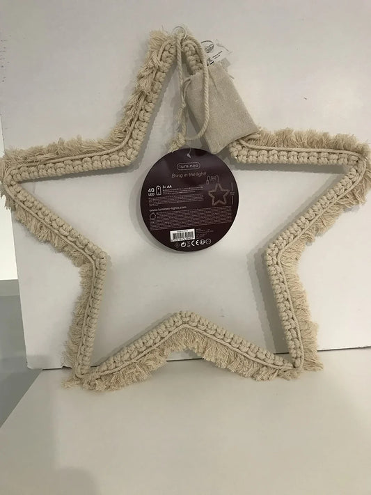 Lumineo LED Natalizio Dietroporta Stella - Decorazione luminosa forma stella per natale