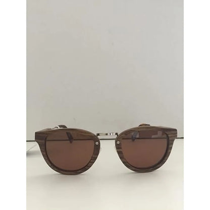 Stilmobili occhiali da sole unisex in legno marrone, accessorio elegante e sostenibile
