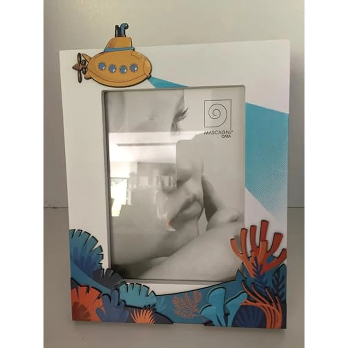 Mascagni Portafoto in legno e alluminio 13x18 colore noce