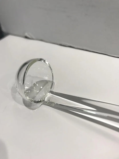 Il mio negozio ramaiolo in borosilicato trasparente lunghezza 30 cm diametro 4 cm