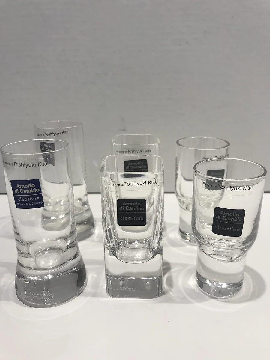 Il mio negozio - Servizio 6 Bicchieri Liquore Cristallo Design Toshiyuki Kita - Trasparente