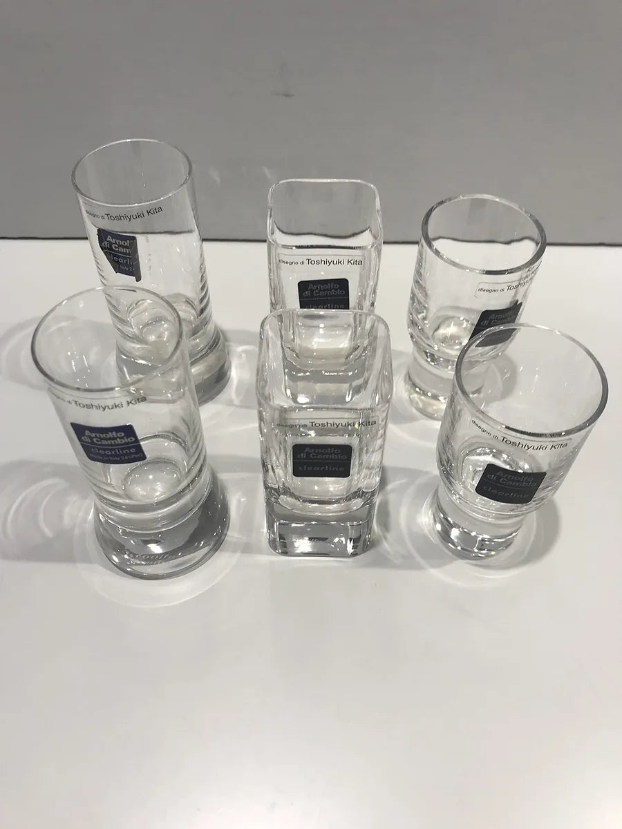 Il mio negozio - Servizio 6 Bicchieri Liquore Cristallo Design Toshiyuki Kita - Trasparente