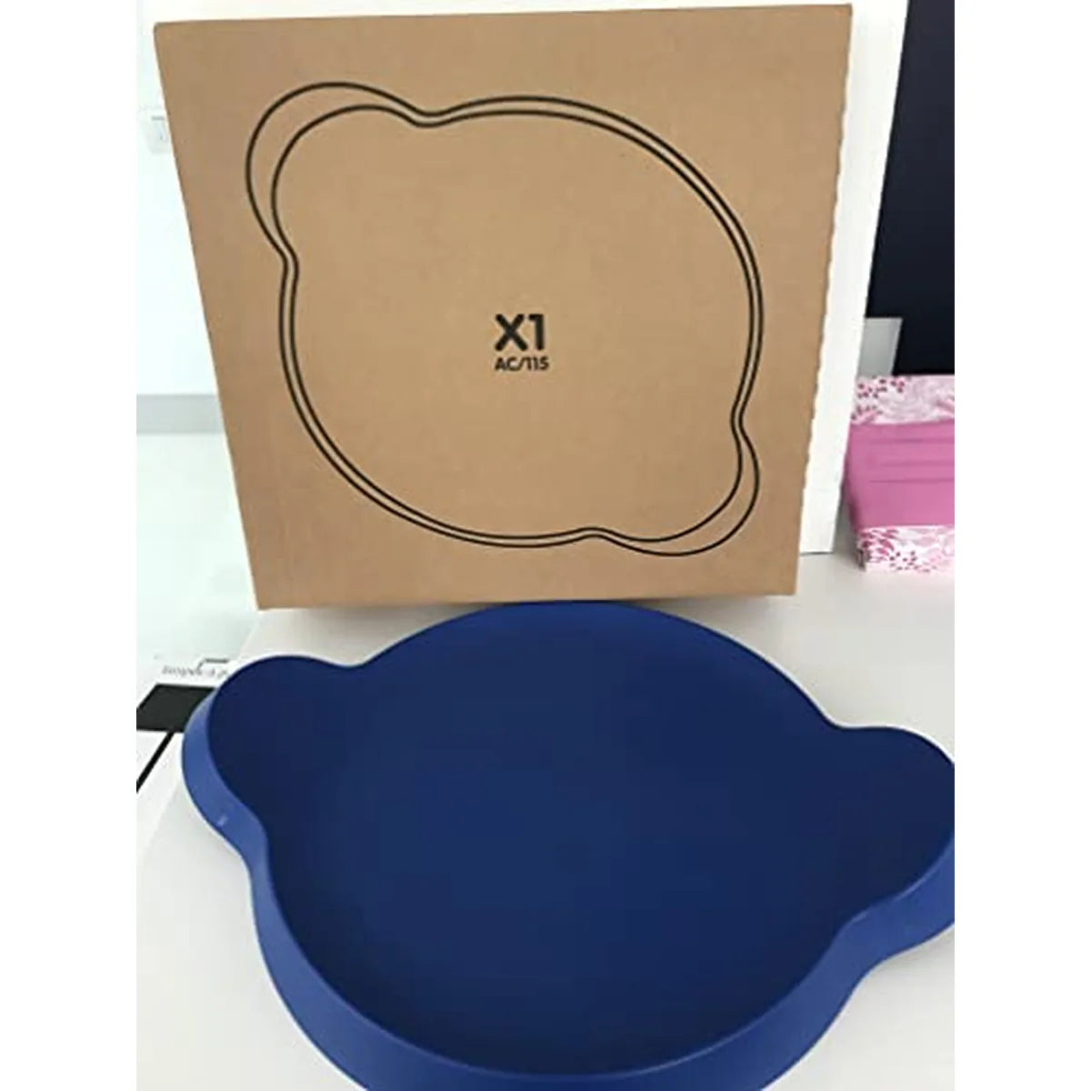Il mio negozio vassoio blu ceramica 53x42 cm design italiano