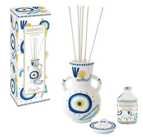 Easy Life Profumatore Ambiente multicolore con ricarica profumo limone verde e menta