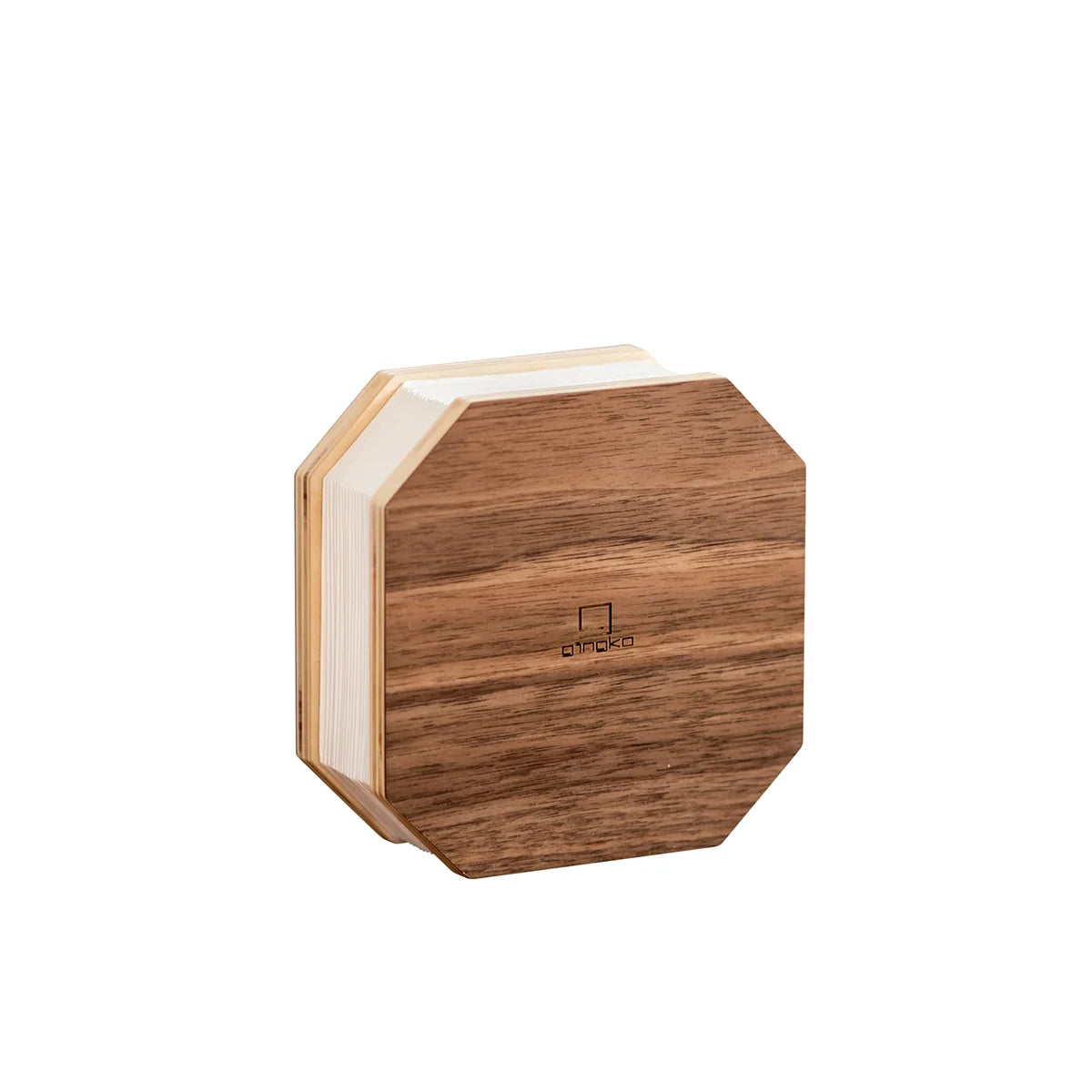 Gingko Smart Accordion lampada a fisarmonica in legno noce nero con LED bicolore