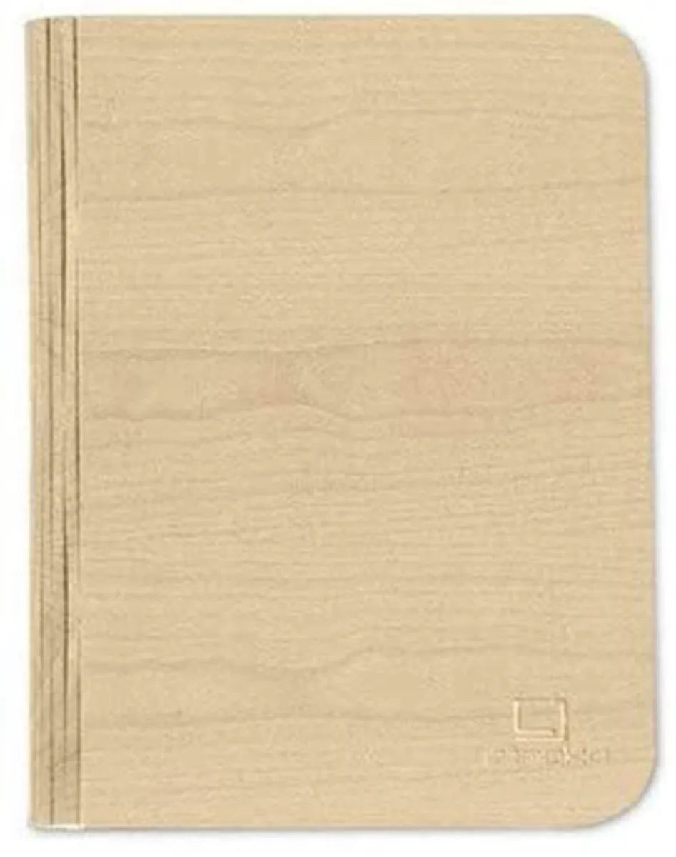 Gingko Smart Book Light Mini lampada libro legno di acero beige con luce LED ricaricabile