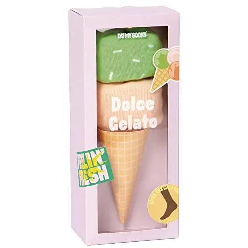 Eat My Socks calzini Gelato verde 36-45 con design cono gelato
