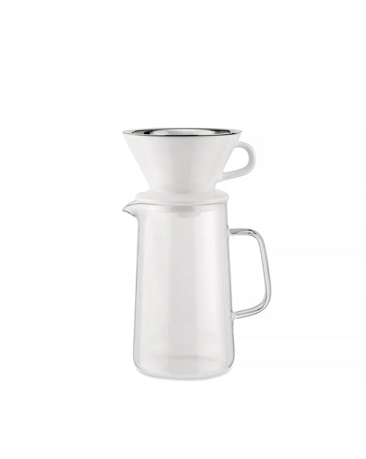 Alessi — Slow Coffee KT01S1 | Set caraffa pour over — design italiano Alessi