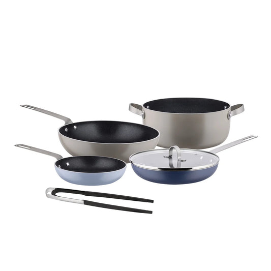 Alessi — Tama GIA302 | Bollilatte in alluminio azzurro Iacchetti — immagine 1