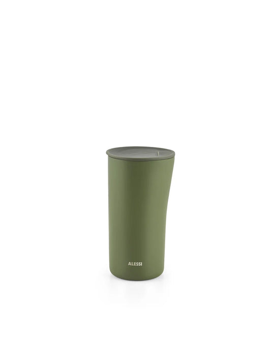 Alessi — Buri BK01 GR | Bicchiere termico Sage Green — design italiano Alessi