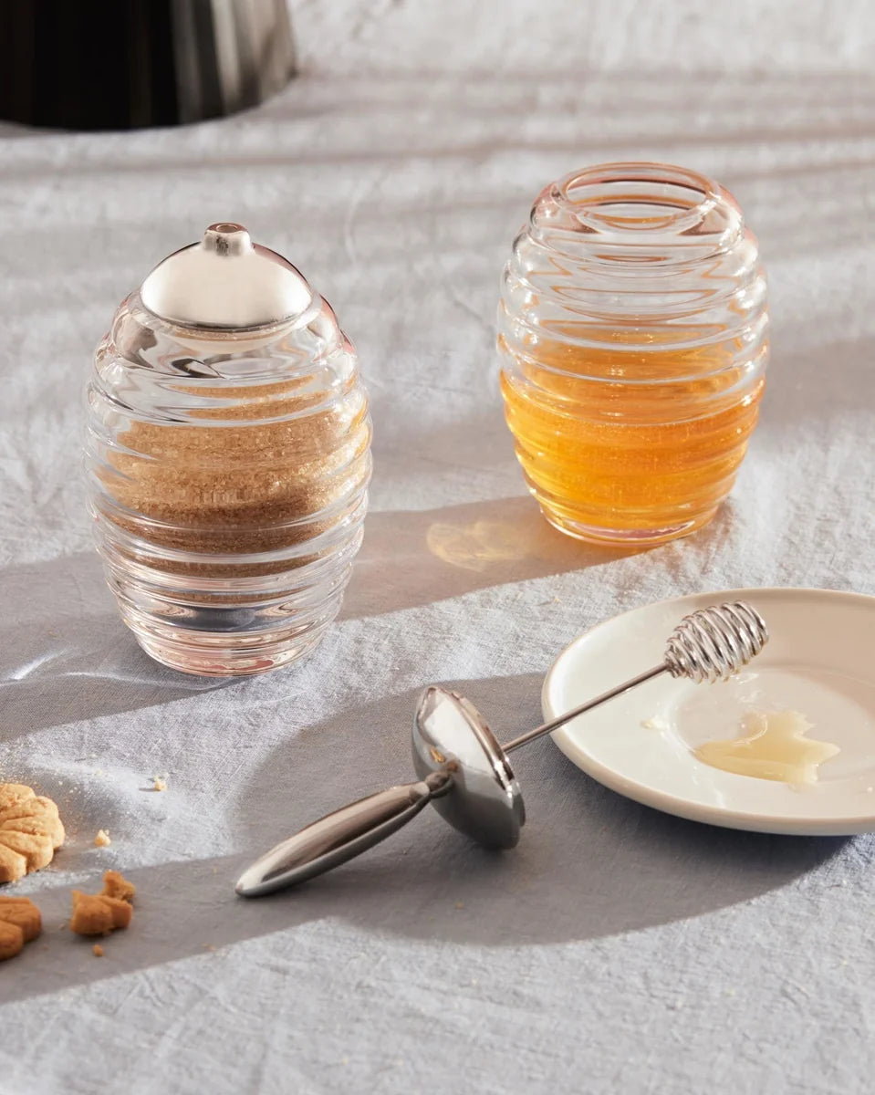 Alessi — Honey Pot TW01 | Vaso miele in vetro — dettaglio