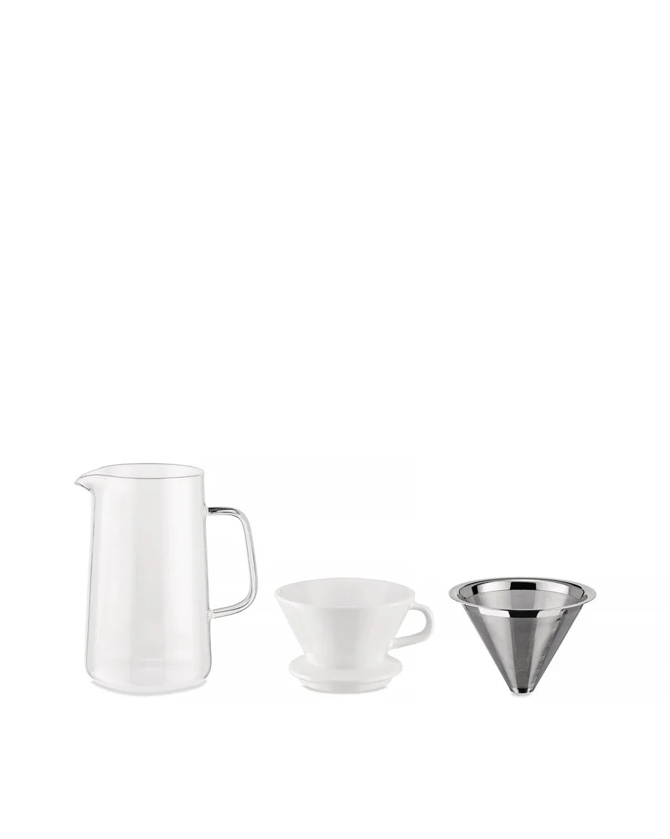 Alessi — Slow Coffee KT01S1 | Set caraffa pour over — ambientazione