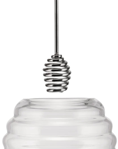 Alessi — Honey Pot TW01 | Vaso miele in vetro — vista laterale