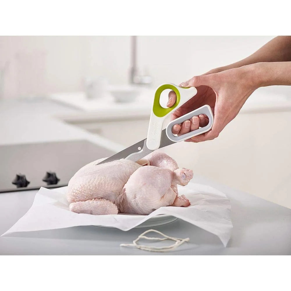 Joseph Joseph forbici da cucina multifunzione acciaio inossidabile bianco verde