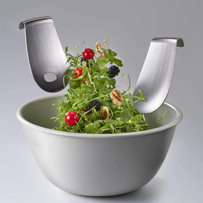 Joseph Joseph Insalatiera con posate integrate in acciaio inox 18/8