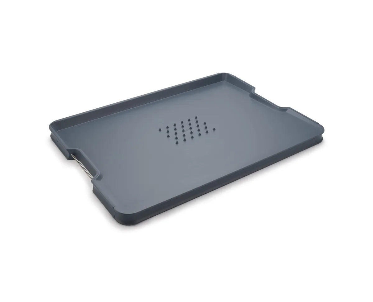 Joseph Joseph tagliere multifunzione con manici acciaio inox e base inclinata