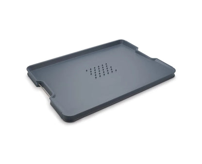 Joseph Joseph tagliere multifunzione con manici acciaio inox e base inclinata