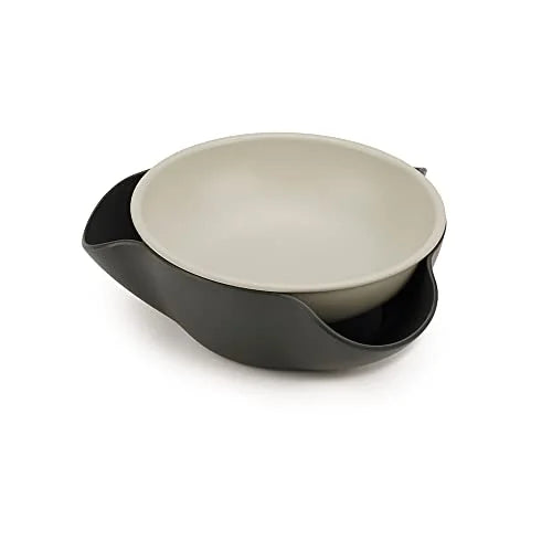 Joseph Joseph ciotola a doppio piatto in polipropilene colore grey per servire snack