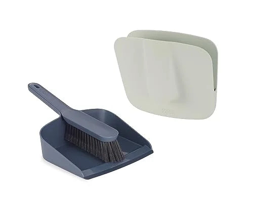 Joseph Joseph paletta scopino supporto a parete Dust-shield con setole morbide e bordo a gradini