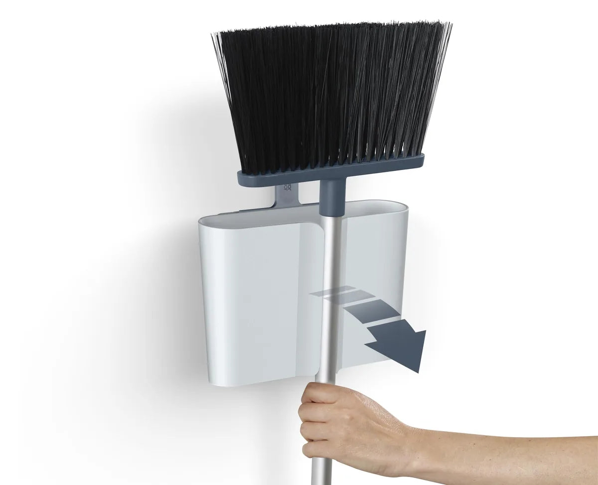 Joseph Joseph paletta scopino supporto a parete Dust-shield con setole morbide e bordo a gradini