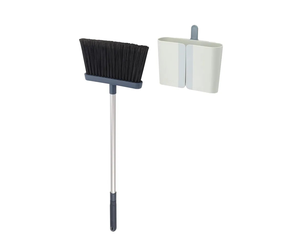 Joseph Joseph paletta scopino supporto a parete Dust-shield con setole morbide e bordo a gradini