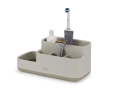 Joseph Joseph Organizer da bagno grigio bianco salvaspazio con base antiscivolo