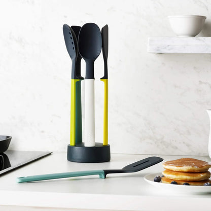 Joseph Joseph Set Utensili da Cucina silicone resistente al calore con poggia integrato