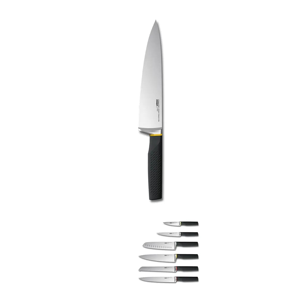 Joseph Joseph Set 6 Coltelli con Ceppo in acciaio inossidabile - Stilmobili