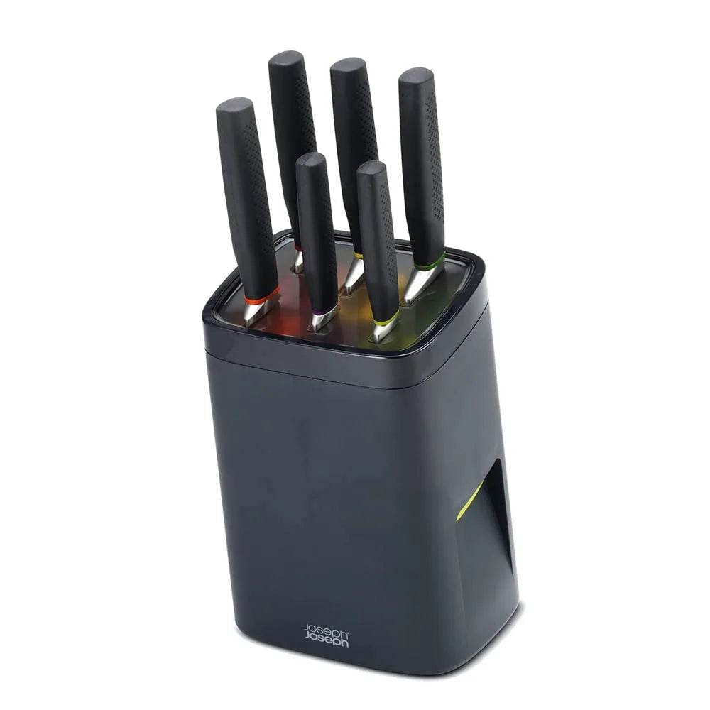 Joseph Joseph Set 6 Coltelli con Ceppo in acciaio inossidabile - Stilmobili